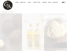 Tablet Screenshot of gourmetattitude.com